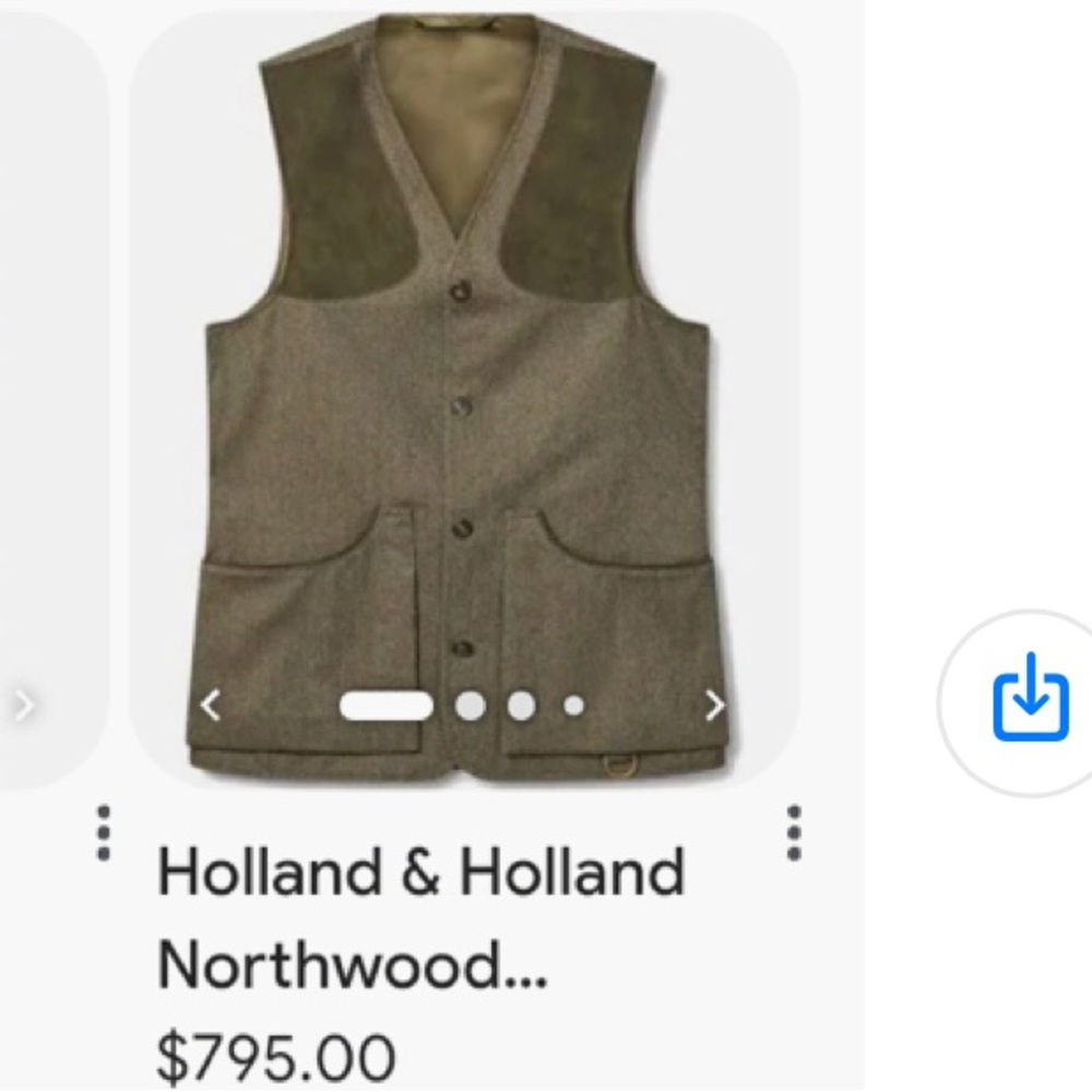 ๐Sale๐๐ฅHolland &Holland London Suede Vintage Vest - Picture 9 of 11